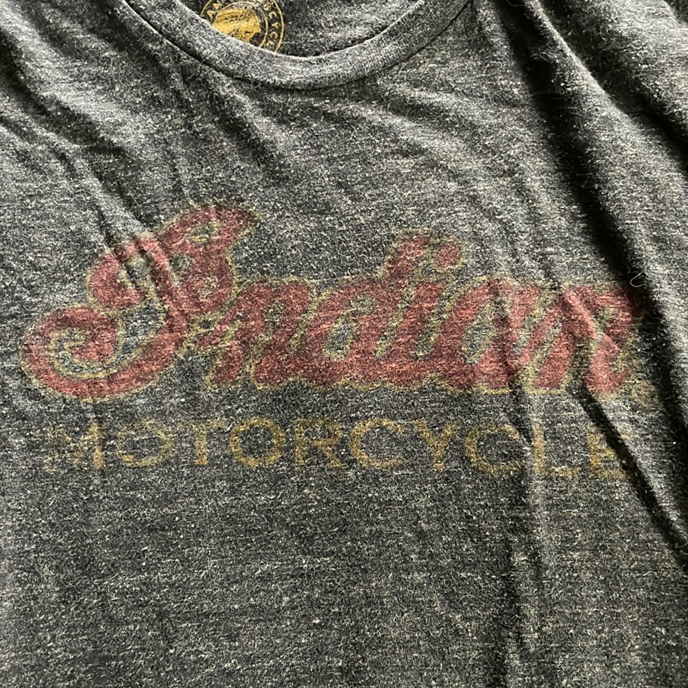 Lucky brand Indiana motorcycle tshirt, L